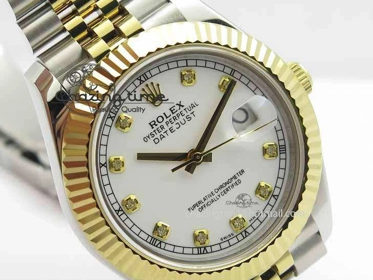 0113 DateJust II 41mm SS YG BP Maker Best Edition White Diam Dial On Jubilee Bracelet A ModernLook 3663